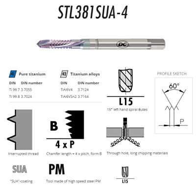 STL381SUA-4 丝锥